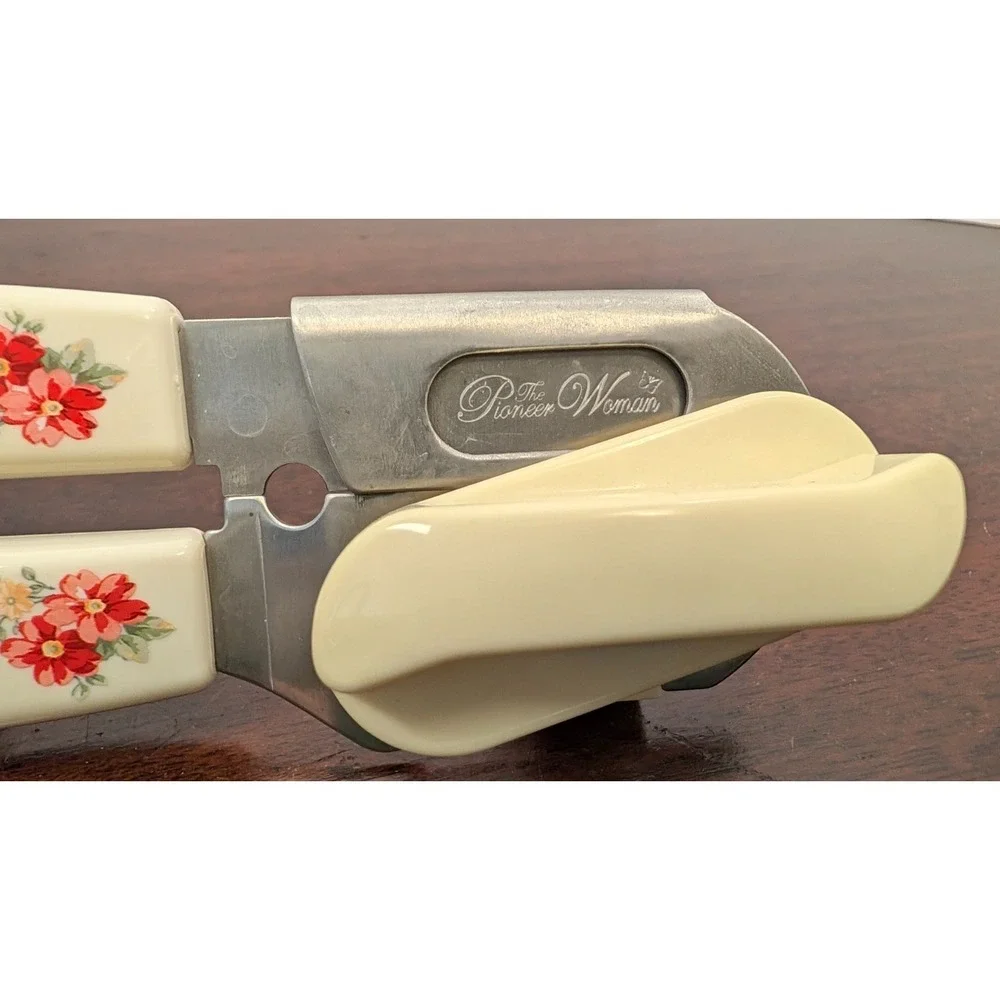 Pioneer Woman Floral Polka Dot Salt Pepper Shakers Can Opener Kitchen Lot 3pc